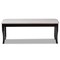 Baxton Studio Cornelie Grey Upholstered and Dark Brown Finished Wood Dining Bench 170-10918 - alternate 2